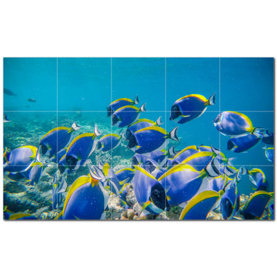 8'' x 8'' Satin Ceramic Decorative Mural