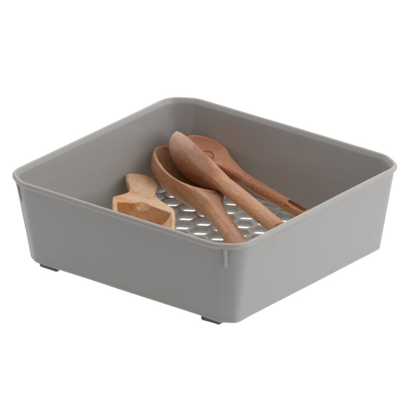 Rangement de tiroir polyvalent H 2 po x l 6 po x P 6 po Ola, gris