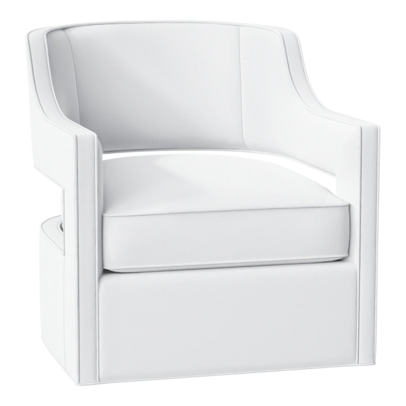 Fauteuil pivotant l 29,5 po Phoebe, Perigold Willa Snow
