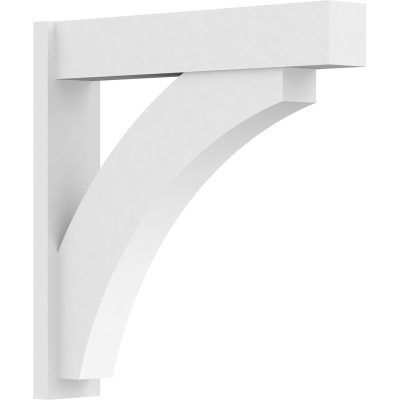 Persienne en PVC de qualité architecturale avec extrémités en bloc Thorton, L 7 po, H 36 po x P 36 po