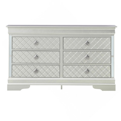 Verona G6700-D Dresser ,Silver Champagne