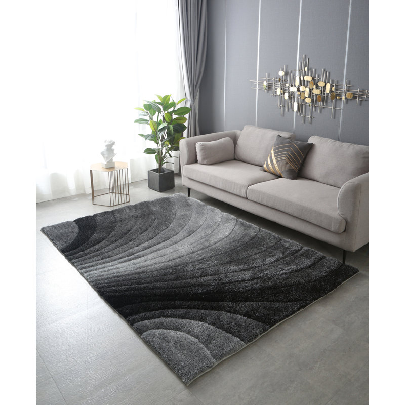 Carmelia Hand Tufted Abstract Indoor Rug, Rectangle 8'x 11'