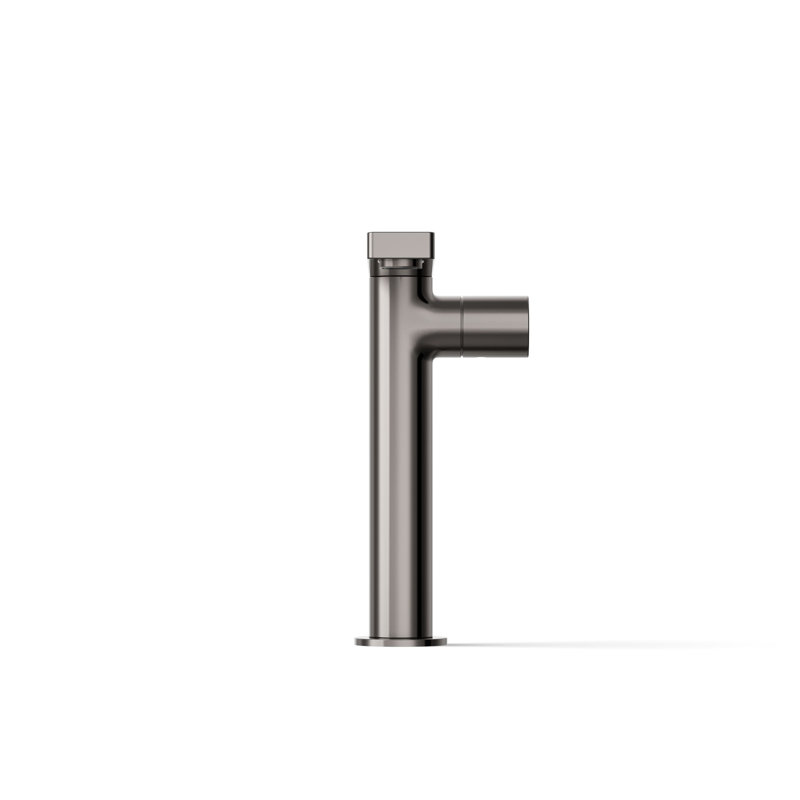 Single-Handle Bathroom Faucet with Drain Assembly, Vibrant Titanium