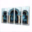 Ensemble de salon art mural bleu Rabat Kasbah Morocco Doors-1669981872