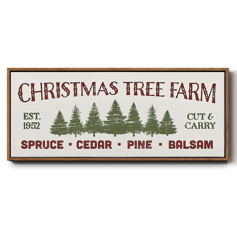 Christmas Tree Farm-, toile encadrée, H 24 po x l 60 po