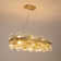 Kacy Dimmable 16/20-Light Gold Rectangle Crystal Chandelier, Modern Ceiling Light for Kitchen Island or Dining Room