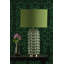 Etzel Table Lamp Green Antique Brass With Shade