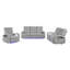 Causeuse inclinable électrique gris Isolé-133411883