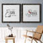 Cats Over People - Ensemble de 2 encadrements d'art textuel sur toile-871276920-871276918