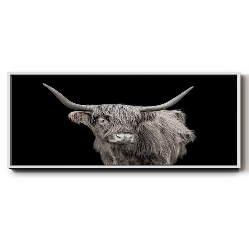 It's a Mooood I- Framed Canvas, 24" H x 60" W