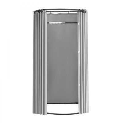 Fitting Room, Dressing Room with Thick Polyester Curtains, Privacy Space with Shading Curtain and a Hook, for Boutique, Mall, Tailor