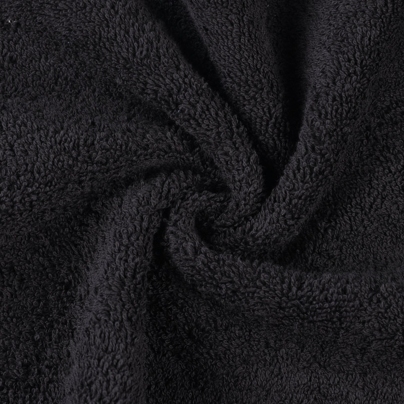 Ensemble de serviettes de bain en coton biologique Blue Earth Nile Mills 9 pièces, Noir, Ensemble de serviettes 9 pièces