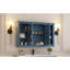 Bathroom Mirror Cabinet With Adjustable Shelf And Open Shelves, Wall Mounted Storage Cabinet For Bathroom-83202048
