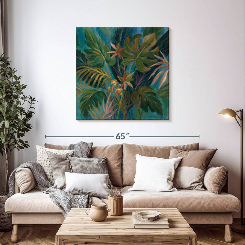 Feuilles tropicales de minuit