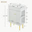 Meuble-lavabo blanc 21,6 po