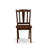 5 Piece Modern Dining Table Set Includes a Round Kitchen Table with Pedestal and 4 Dining Room Chairs, Mahogany-2010441222-2010441220-2010441221