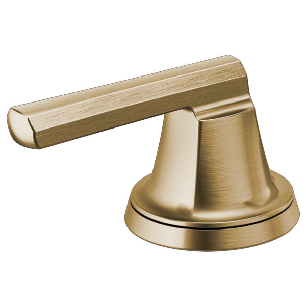 Levoir® Two-Handle Wall Mount Lavatory Faucet, Luxe Gold, Low Lever Handle, 1.5