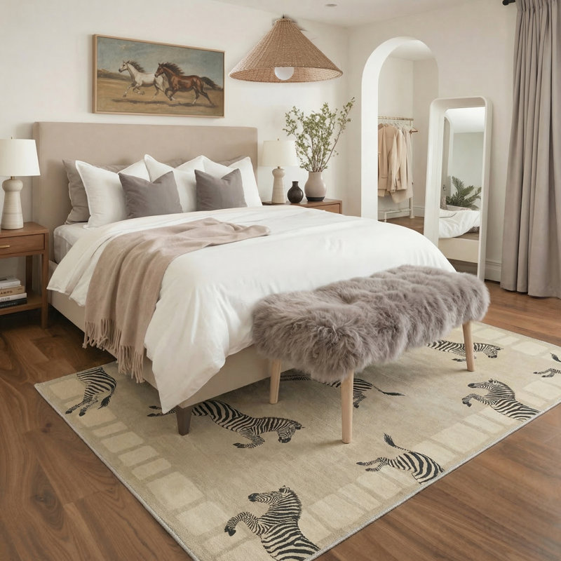 Tapis gris / brun Aldovin Aura, Rectangle 9 pi x 12 pi