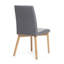  Chaises de salle à manger rembourrées avec rembourrage confortable et structure robuste, ensemble de deux, gris
