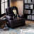 Oversized Manual Recliner with 2 Cup Holders and Side Pocket-319453232