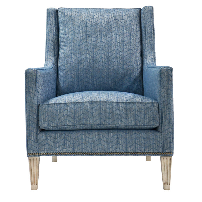Alec Wingback Chair, No, Impala Linen, Casa Blanca