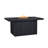Calvin 52" Rectangle Metal Propane Fire Pit Table With Hidden Tank in Black Coral by Real Flame