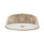 George Semi Flush in Aged Brass by Cortney Bishop