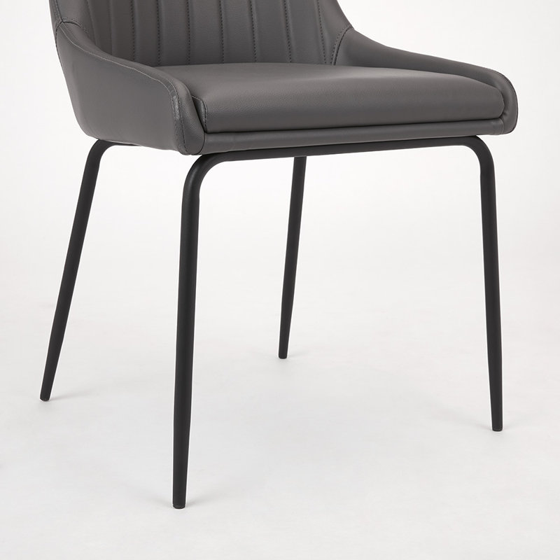 Chaise d'appoint grise Hackler