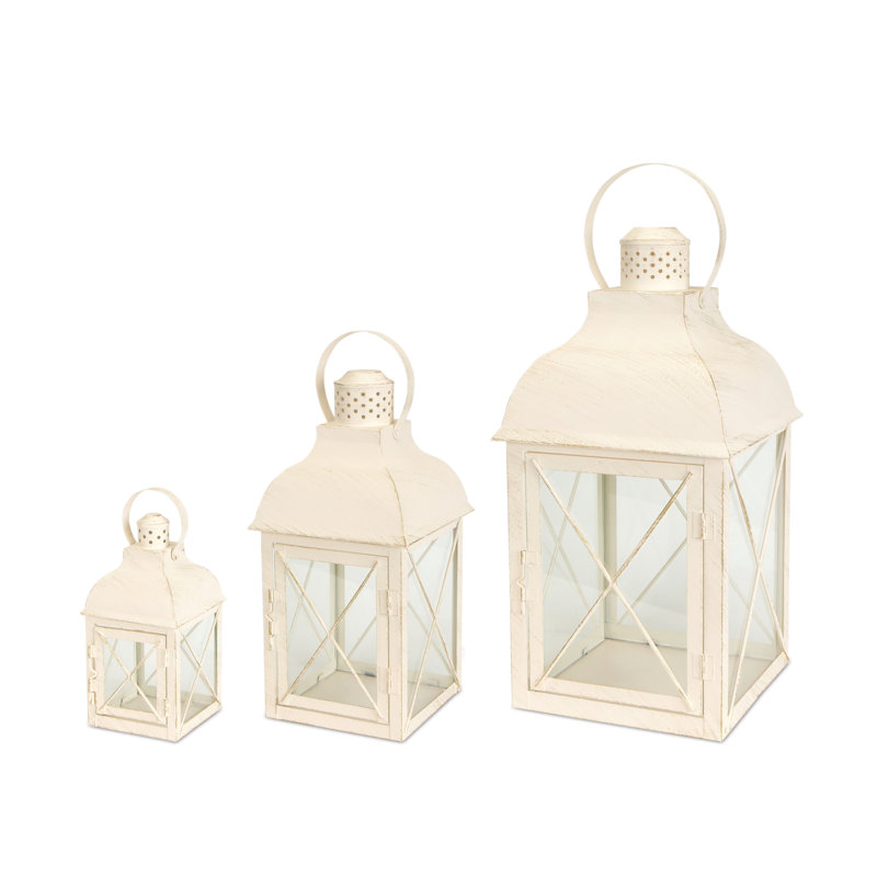Ensemble de trois bougeoirs sans flamme