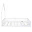 Lit double garde-corps en bois blanc - Conception et construction de maison confortable