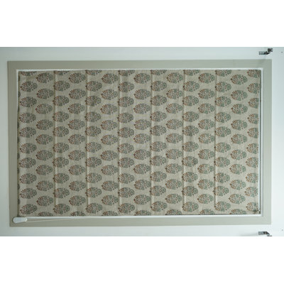 Handmade Roman Shades with Block Print – ’s Artisan Touch, Mayra, Gray