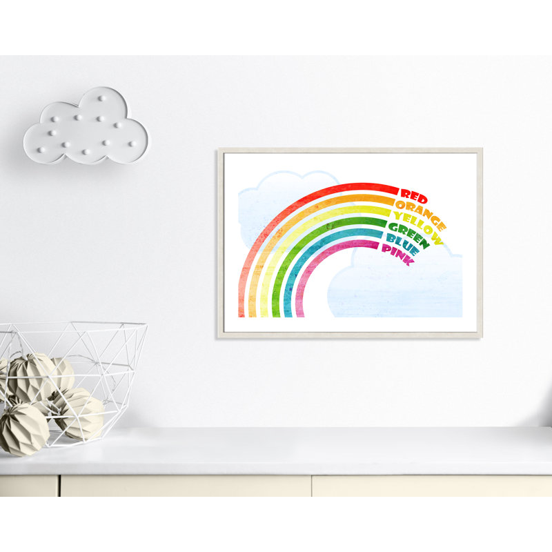 Art sur toile, couleurs, 34.5" H x 24.5" W x 1.18" D, Cadre à grain de bois blanc