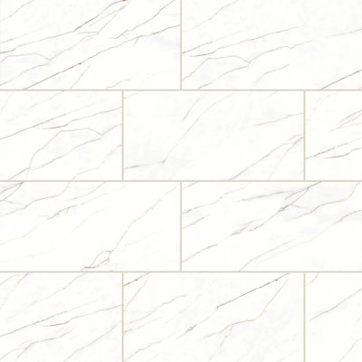 Carrelage mural en porcelaine aspect marbre 12 "x 24" Shandar