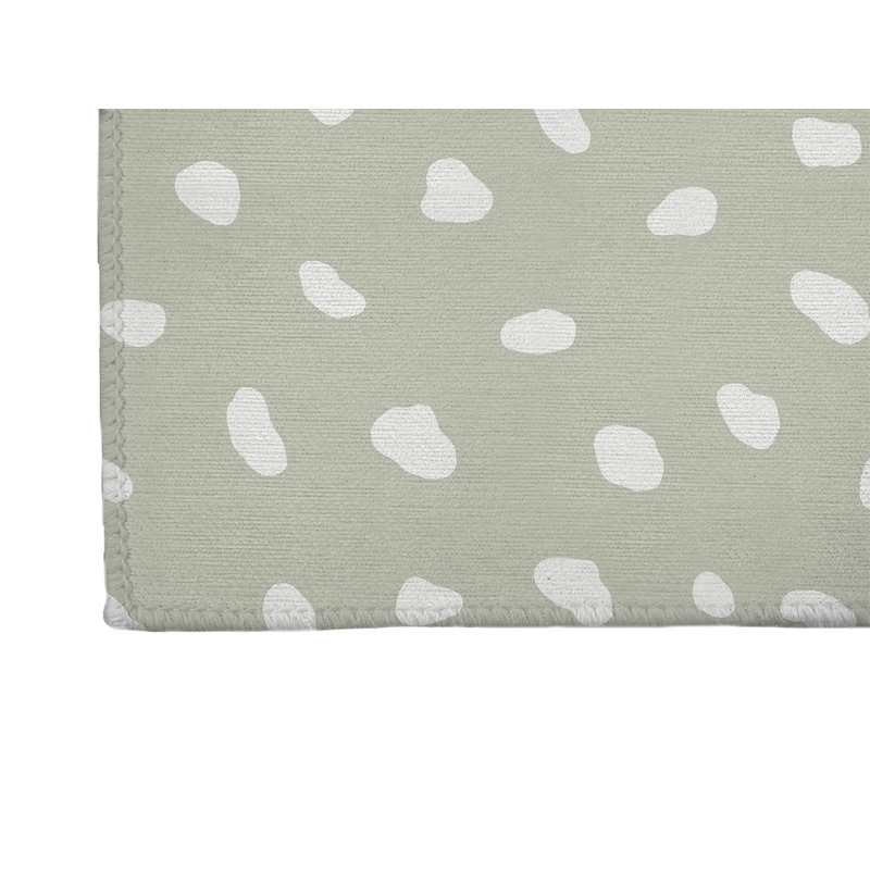 Paint Drop Non-Slip Outdoor Rug, Runner 2'6" x 8'