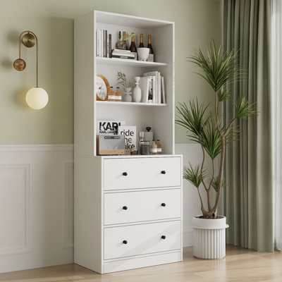 Marta 71'' H X 23.6'' W Standard Bookcase Cabinet