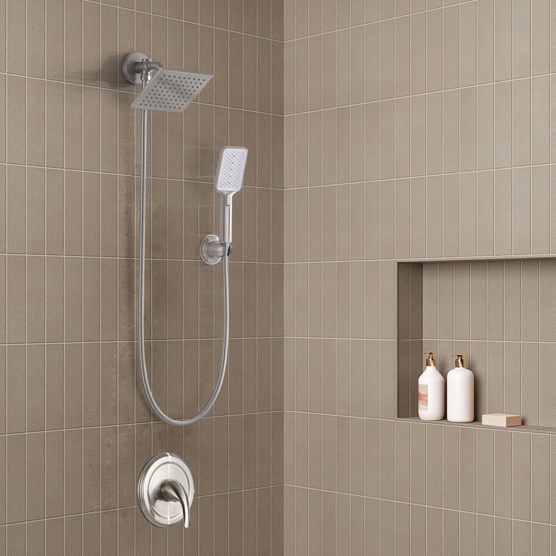 2-in-1 Dual Shower Head, Brushed Nickel
