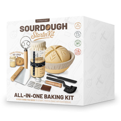 Mikamax Wood Sourdough Kit Set - Multicoloured