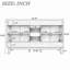 59 Inch Bathroom Vanity SMC Resin Double Sink MDF Cabinet Solid Wood Legs Soft Close Hinges Hidden Drawers