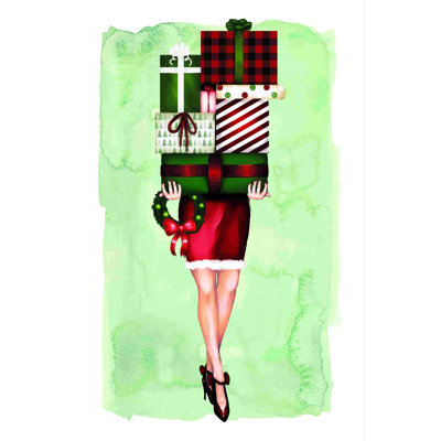 Pile de cadeaux de Noël tendance