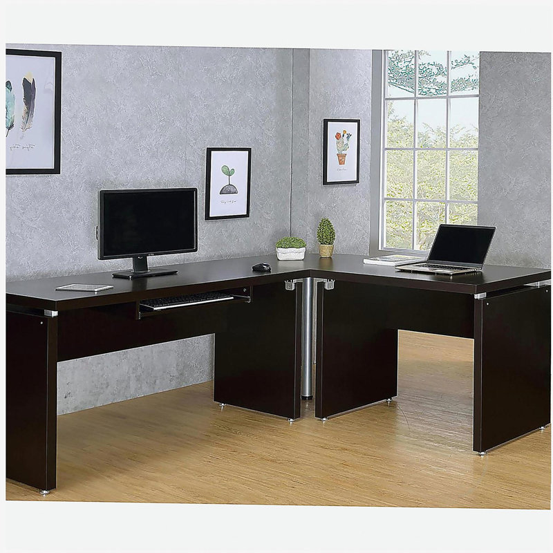Cappuccino Floating Top Computer Desk