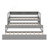 Twin XL Wooden Daybed With Two Trundles, Three Storage &  Light-1032927821