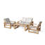 Capistrano Outdoor 5 - Piece Teak Conversation Set