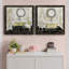 «Daily Bath», ensemble de 2 peintures sur toile encadrées-1081115756-1081115753