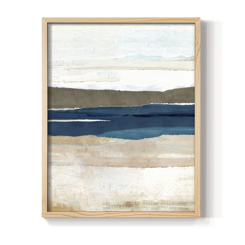 Buttermere Triptych II Framed Print - Solid Wood, Natural, 11" H x 9" W