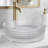 Scotch 16" Tempered Glass Round Vessel Bathroom Sink with Textured Glass Design - Timeless Collection-90991013-128042367