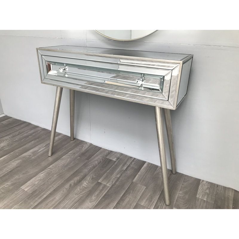 Rogue 90cm Glass Top Console Table