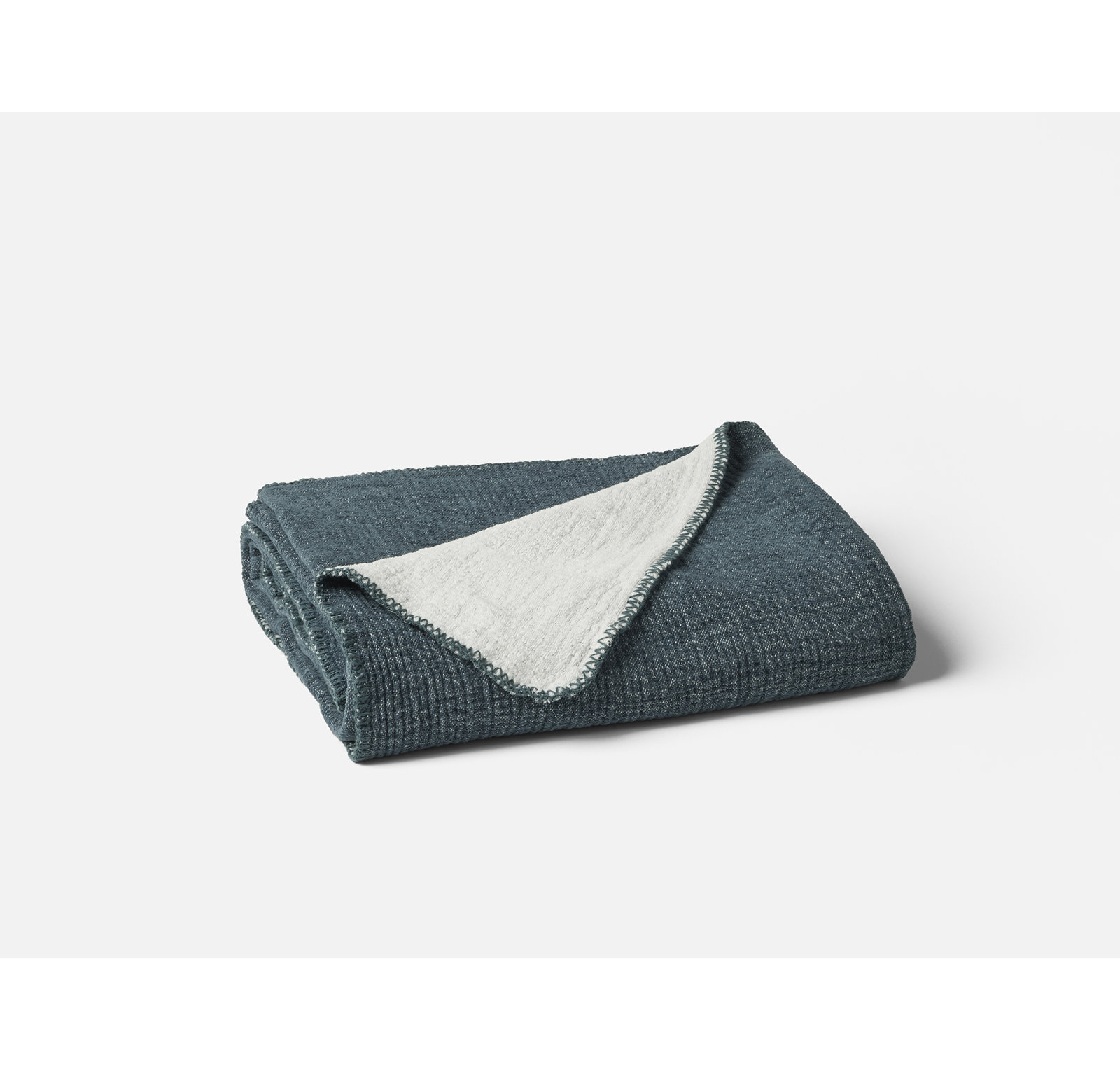 Cozy Cotton Organic Cotton Throw Blanket, Throw, Twilight Blue