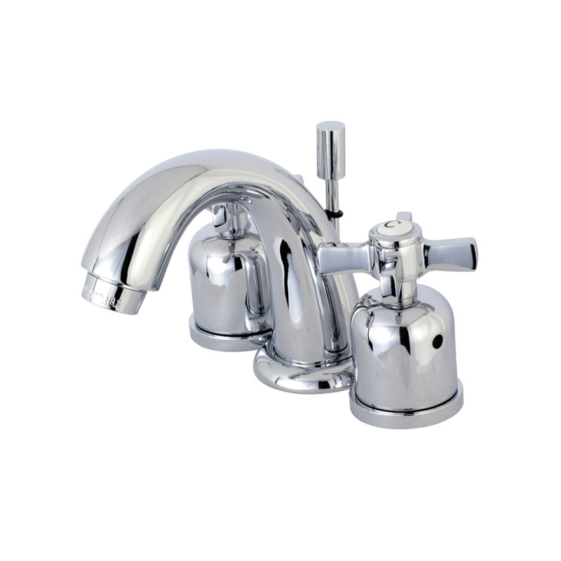Robinet de salle de bain espacé Kingston, Chrome poli
