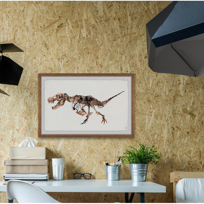 Serafino «Big T-Rex Skeleton», reproduction encadrée, H 16 po x l 24 po x P 1,5 po