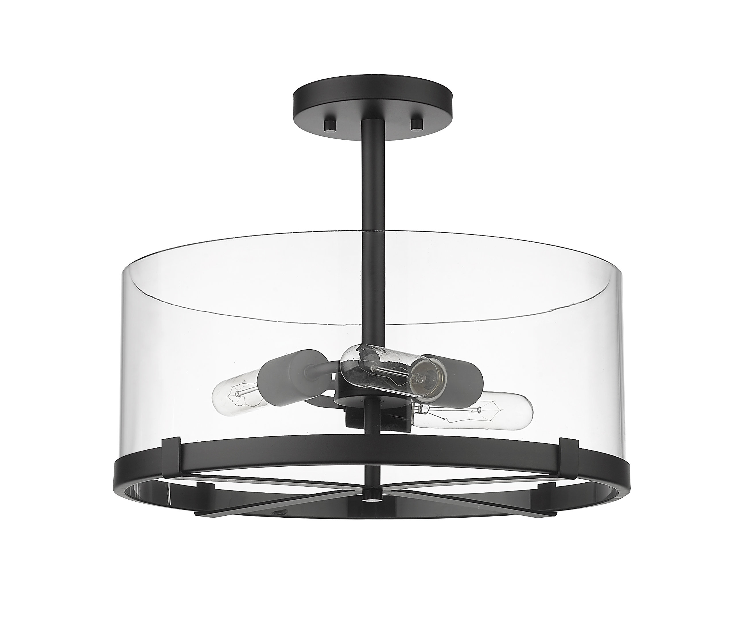 17 Stories Mabe 3-Light 16.5" Semi Flush Mount | Wayfair